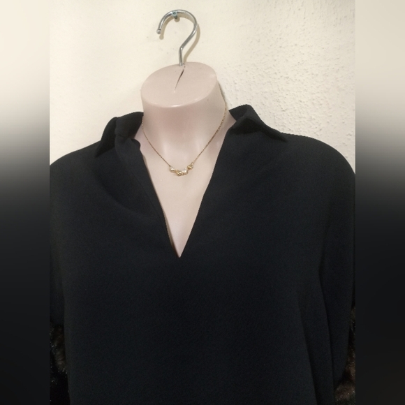 Zara Black Chic Blouse - Picture 3 of 9